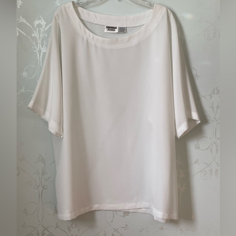 White blouse by suburban petite size 16 petite
